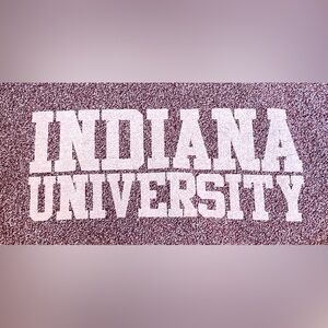 Indiana Hoosiers Woolly Threads Sweater Womens XL Red Specked NCAA Pullover USA